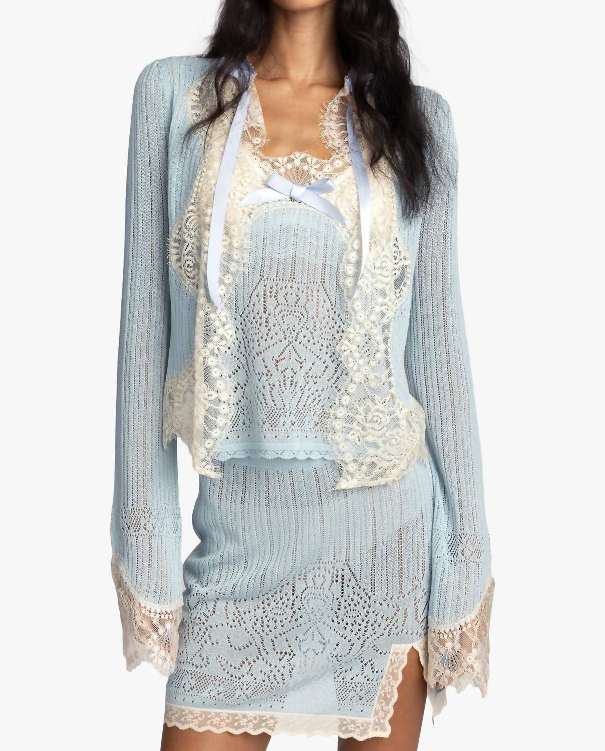 Anna Sui - Lingerie Lace Knit Cardigan