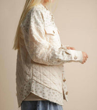Very J - Floral Quilted Jacket