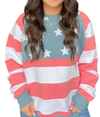 Simply Southern - Patch Work Crewneck Top
