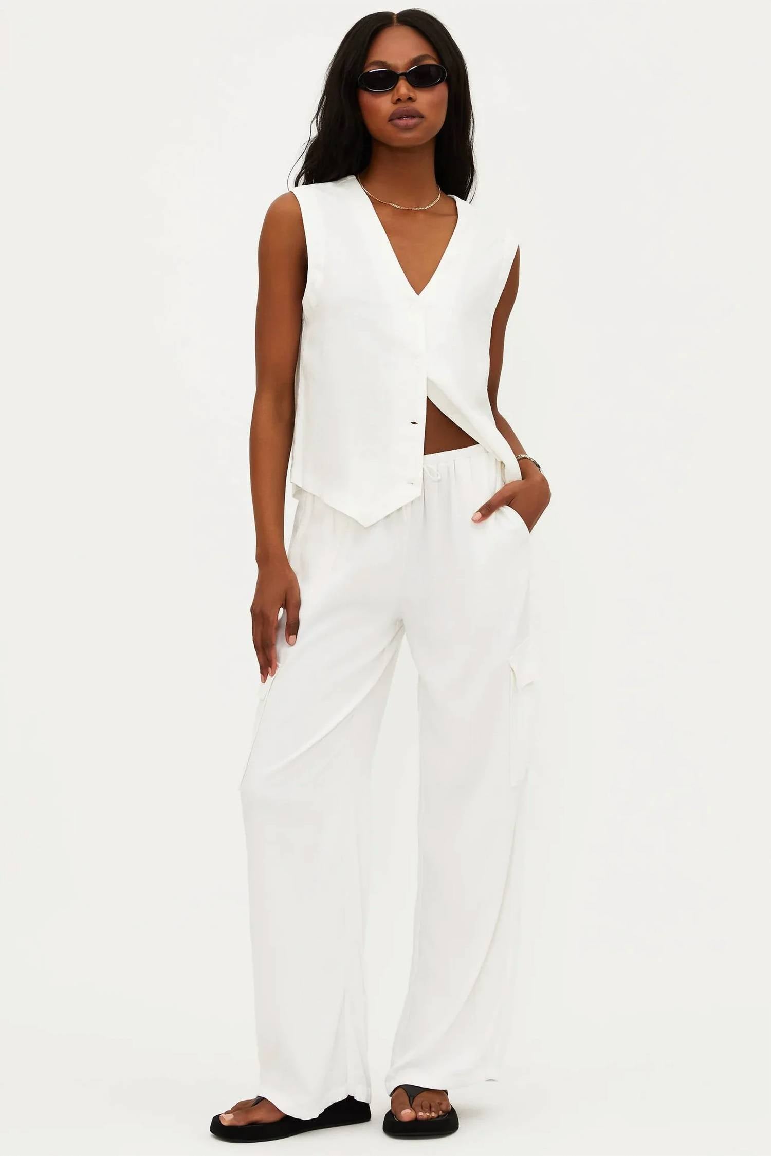 Beach Riot - Darcy Linen Vest