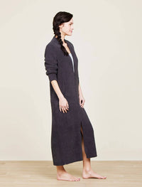 Barefoot Dreams - Cozychic Full Zip V-neck Lounger Dress