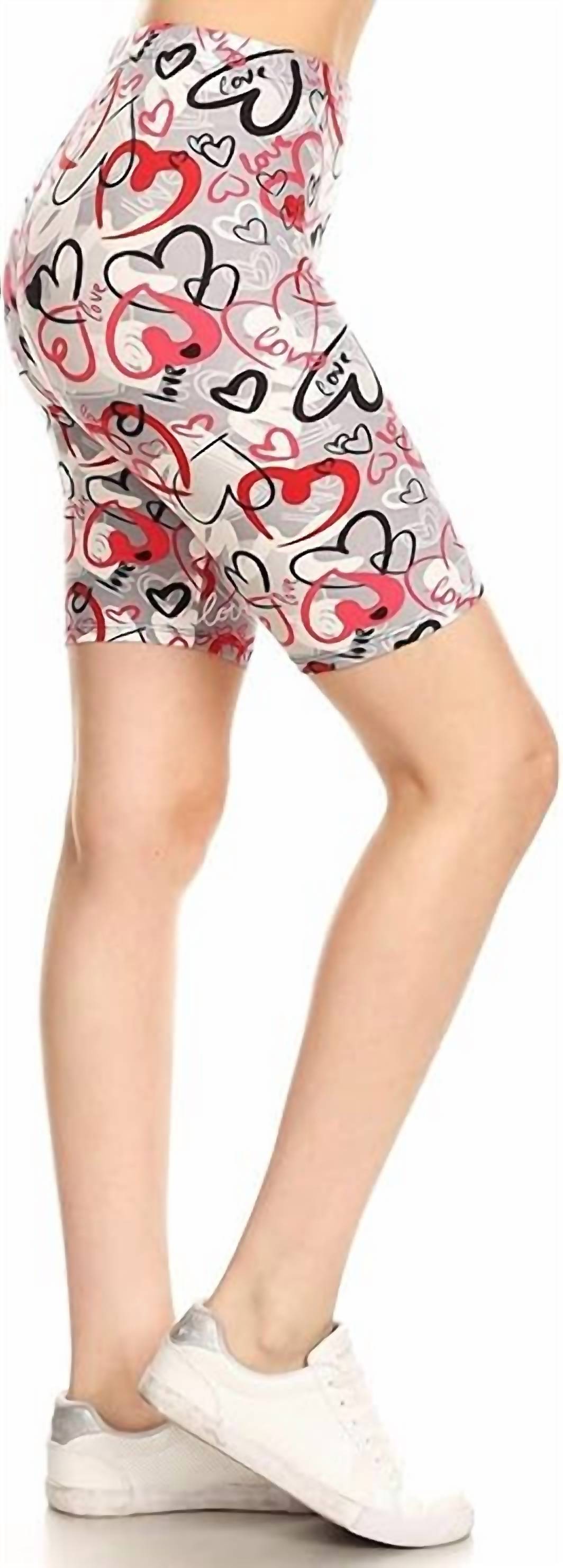 Love It - Valentines Biker Babe Shorts
