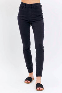 Judy Blue - High Waist Pull On Shield Pockets Skinny Jeans