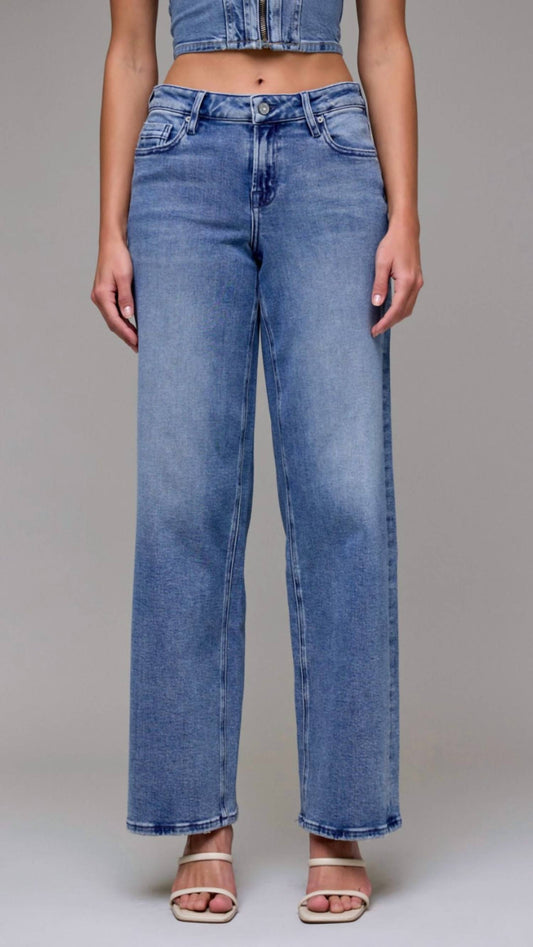 Hidden - Mid Rise Dad Jeans