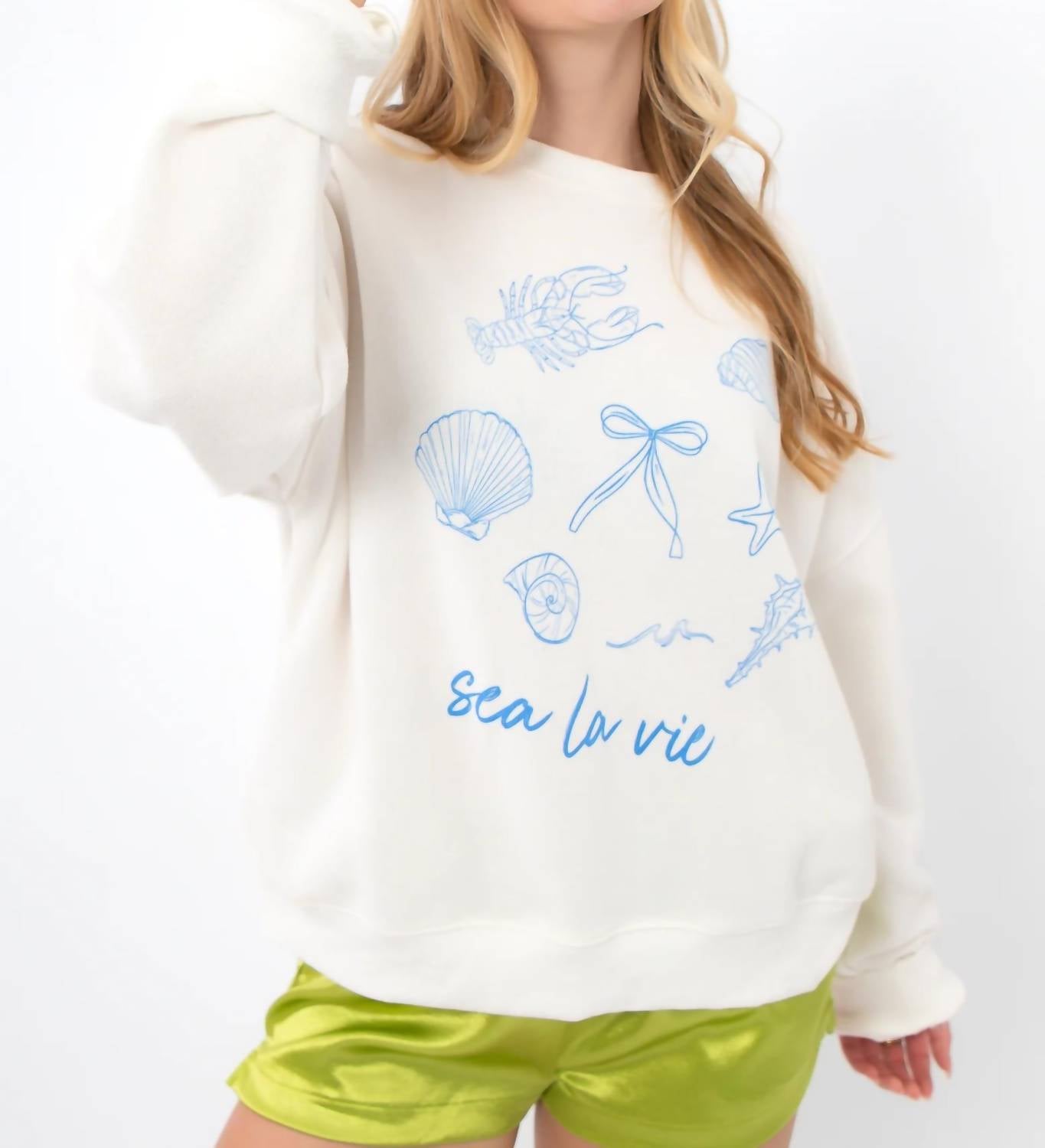 Wishlist - Sea La Vie Beach Icons Sweatshirt