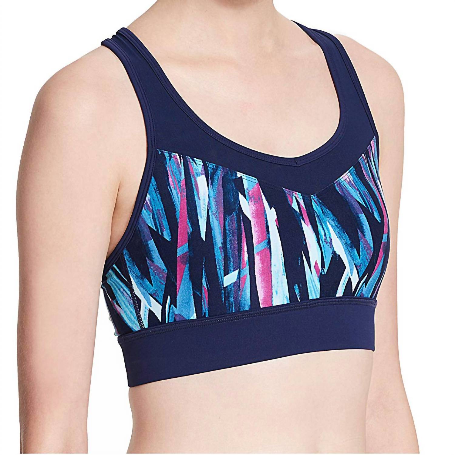 Calvin Klein - Performance Printed Medium Support Racerback Sport