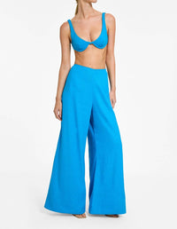 Revel Rey - Aquablue Tahoe Wide Leg Pant