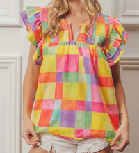 Bibi - Brielle Multicolored Ruffled Top