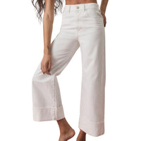 Veronica Beard - Taylor Cuffed Cropped Wide-leg Jeans