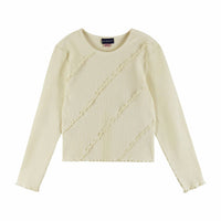 Andy & Evan - Girl's Rib Knit Long Sleeve Top And Corduroy Skirt Set