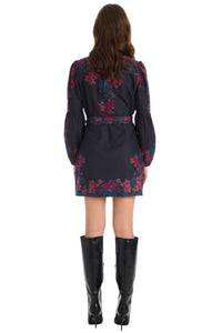 ALLISON NEW YORK Talia Mini Dress in painterly floral - women's dress - view 4