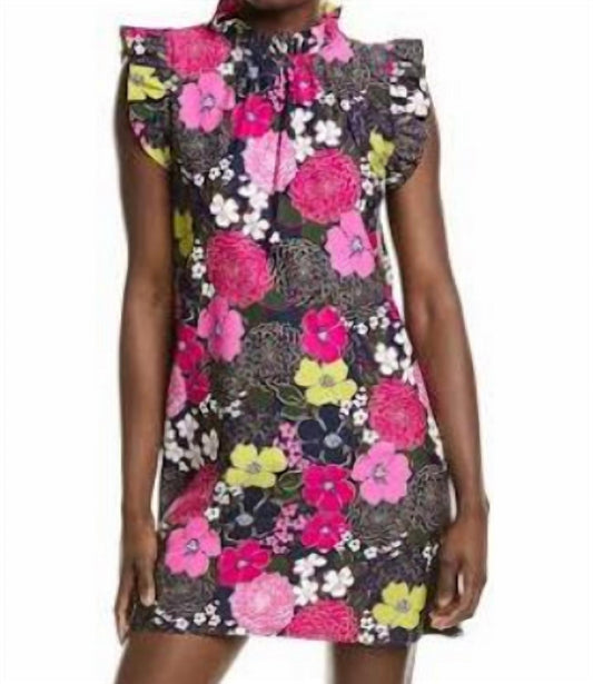 Jude Connally - The Shari Dress in Orchid Print