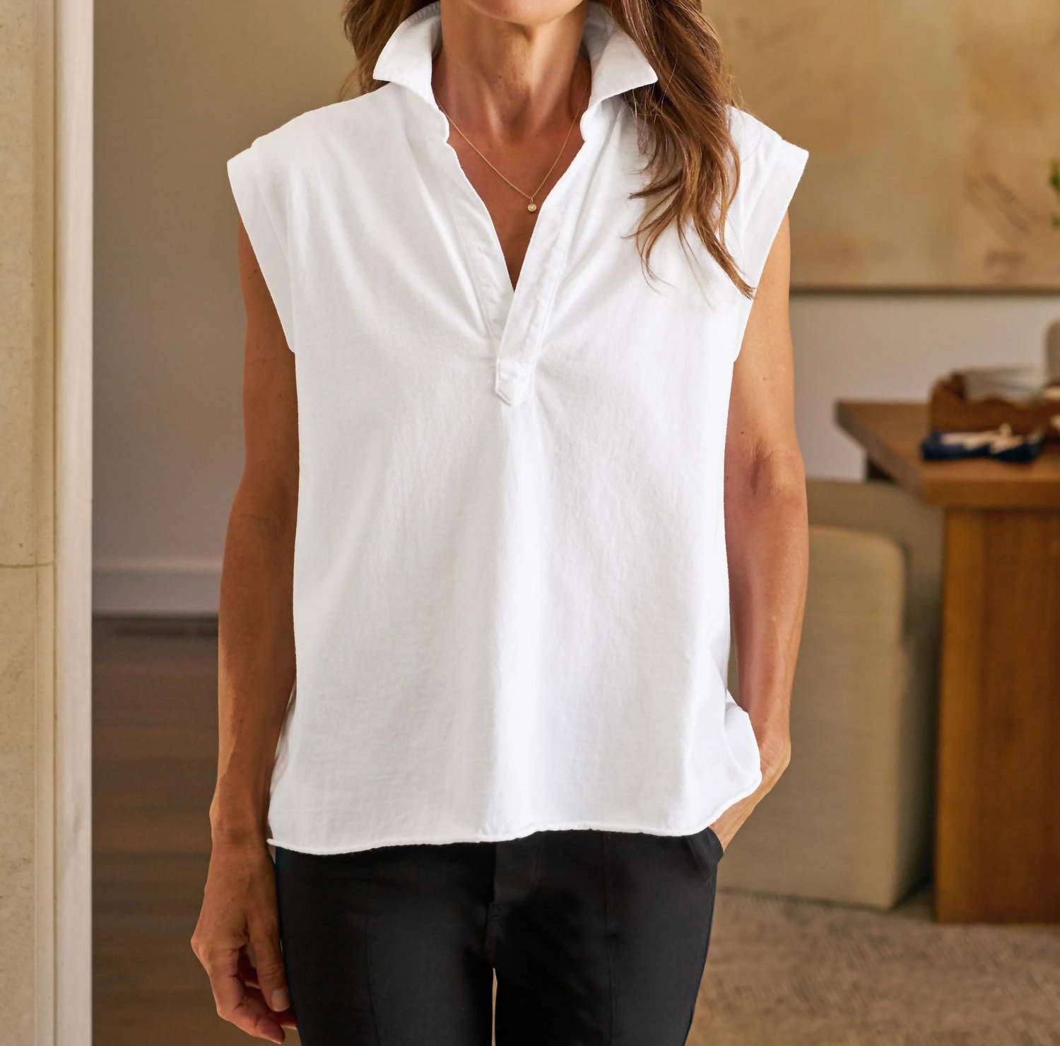 Frank & Eileen - Olivia Popover Henley Tank Top