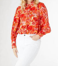 Coco + Carmen - Button-down Printed Blouse