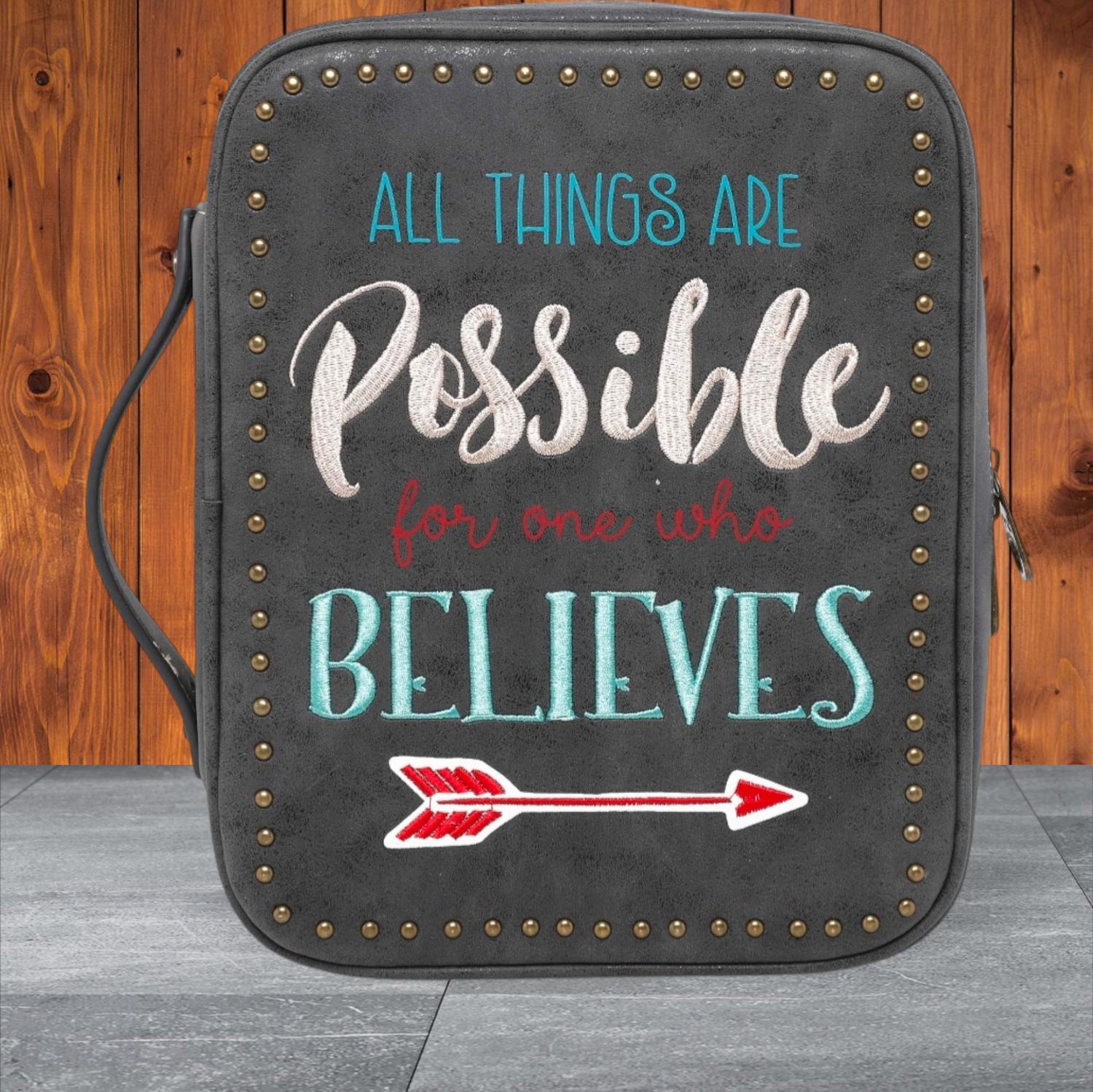 Montana West - Unisex All Things Are Possible Bible Carrying Case