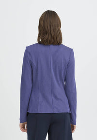 Ichi - Pinstripe Fitted Blazer