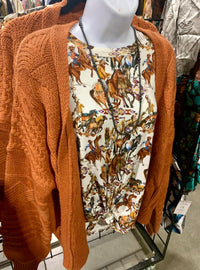 Allie Rose - Women's Open Front Knit Cardigan