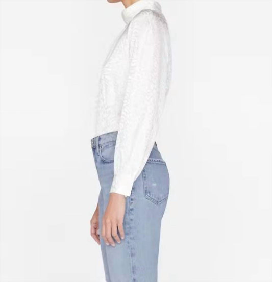 Frame - Foldover Mock Neck Blouse