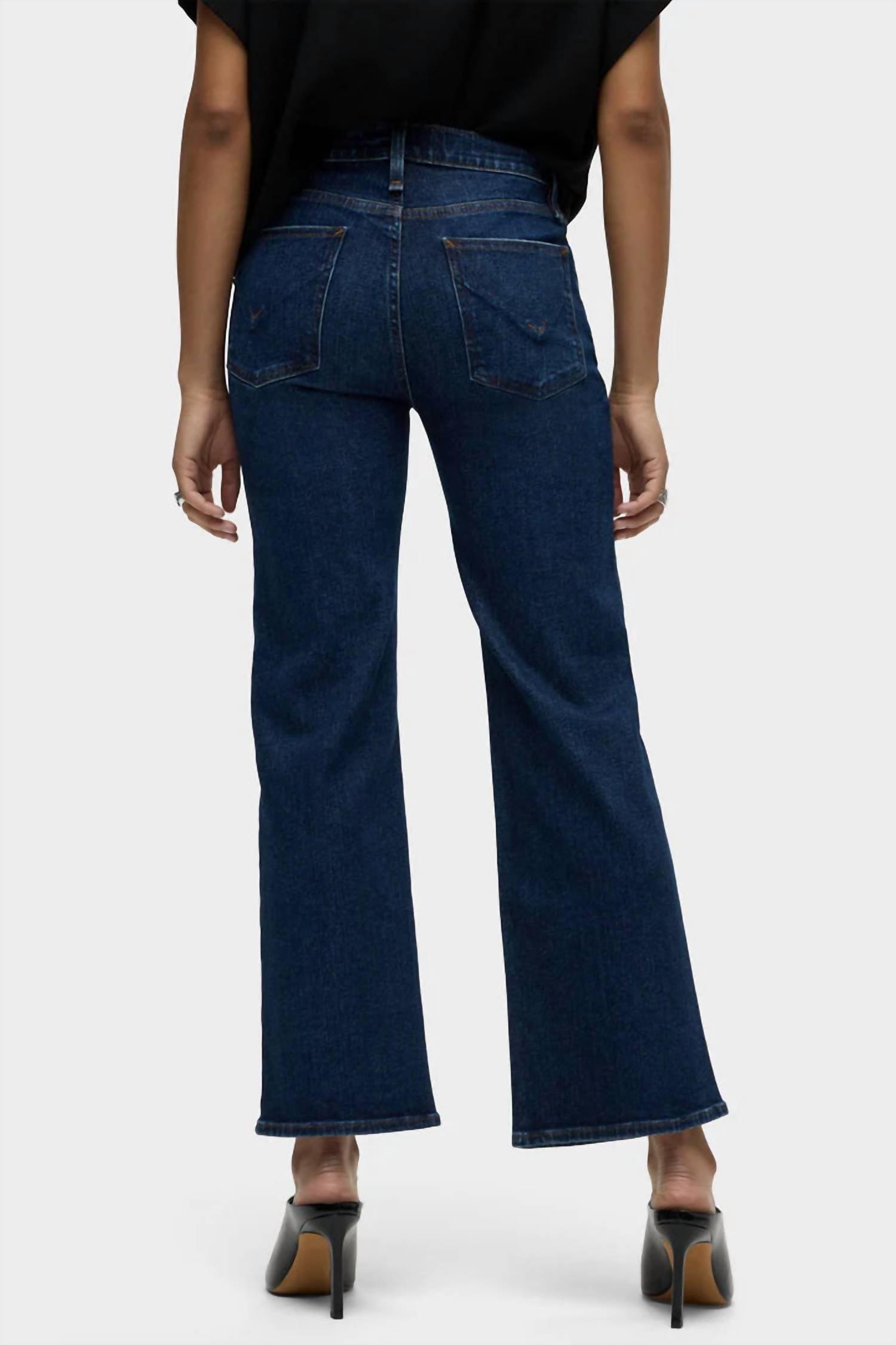 Hudson - Rosie High-Rise Wide Leg Ankle Jean