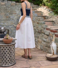 Moon River - Knit Twofer Midi Dress