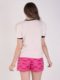 Emily Mccarthy - Women's Short Sleeve Round Neck Cashmere Sweater