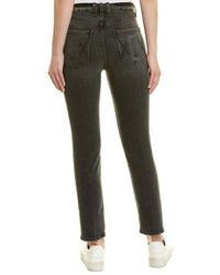 McGuire High Waist Vintage Slim Leg Ankle Jeans in bellwoods - women's jeans - detail view