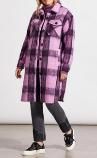 Tribal - Long Plaid Shacket