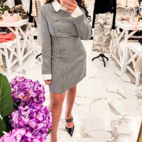 Mable - Women's Running The Show Gingham Mini Dress