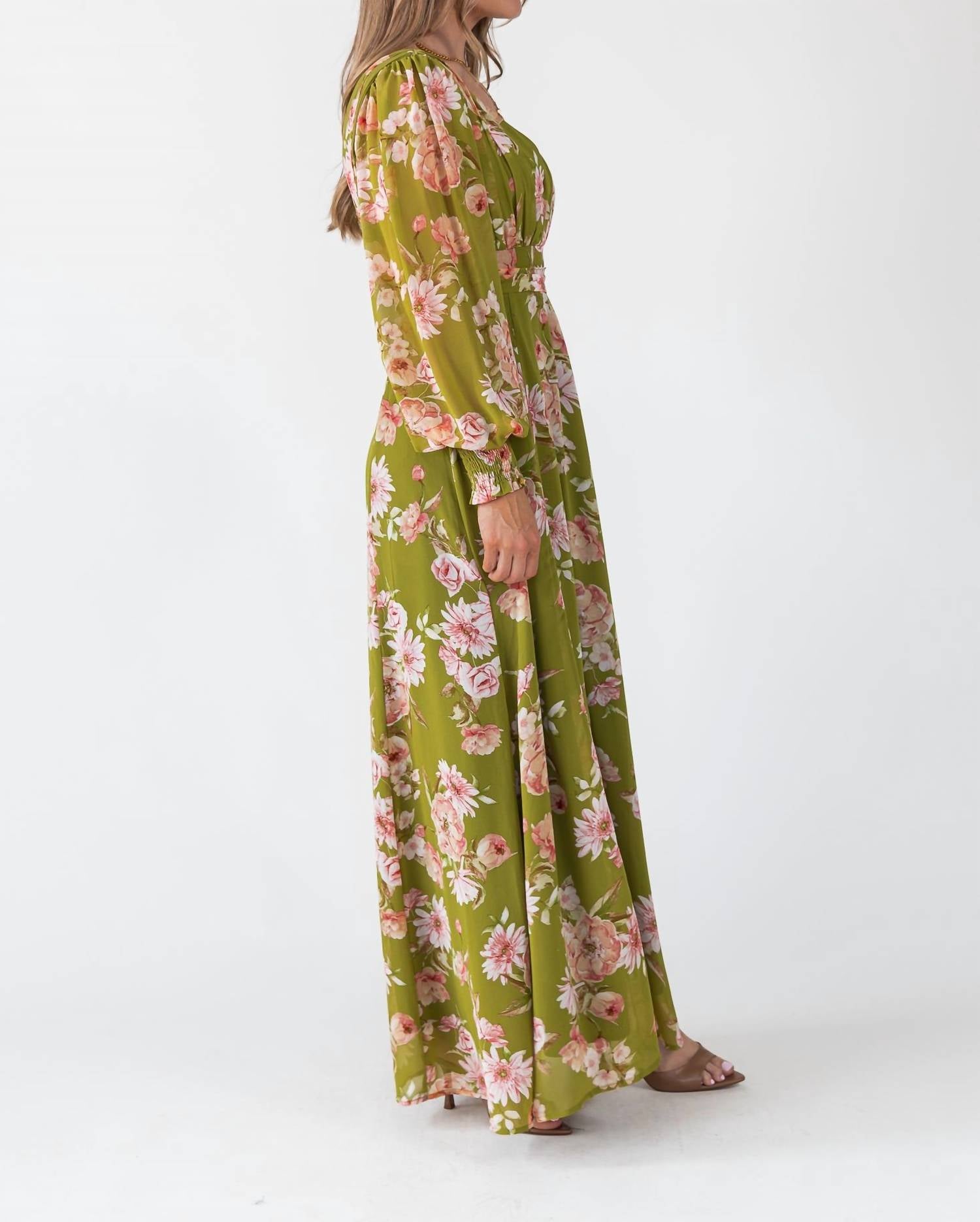 Dress Forum - Dream Girl Floral Print Maxi Dress