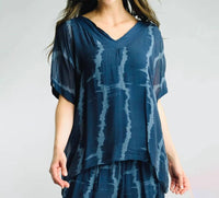 Tempo Paris - Tie Dye V-neck Top