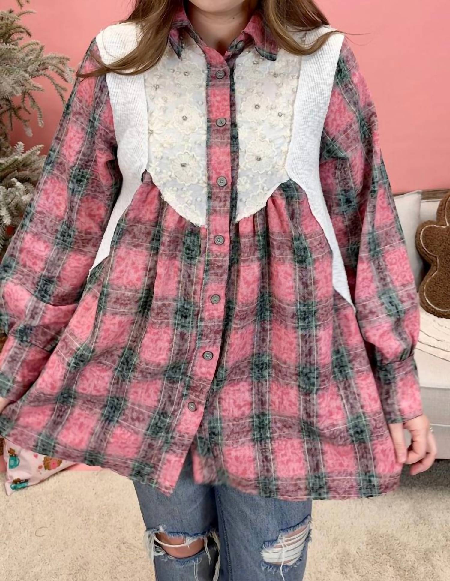 Pol - Long-sleeve Oversized Fit Shirt