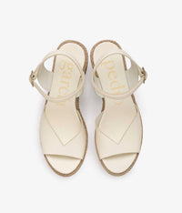 pedro garcia Women's Doina Heel in basmati - women's sandal - detail view