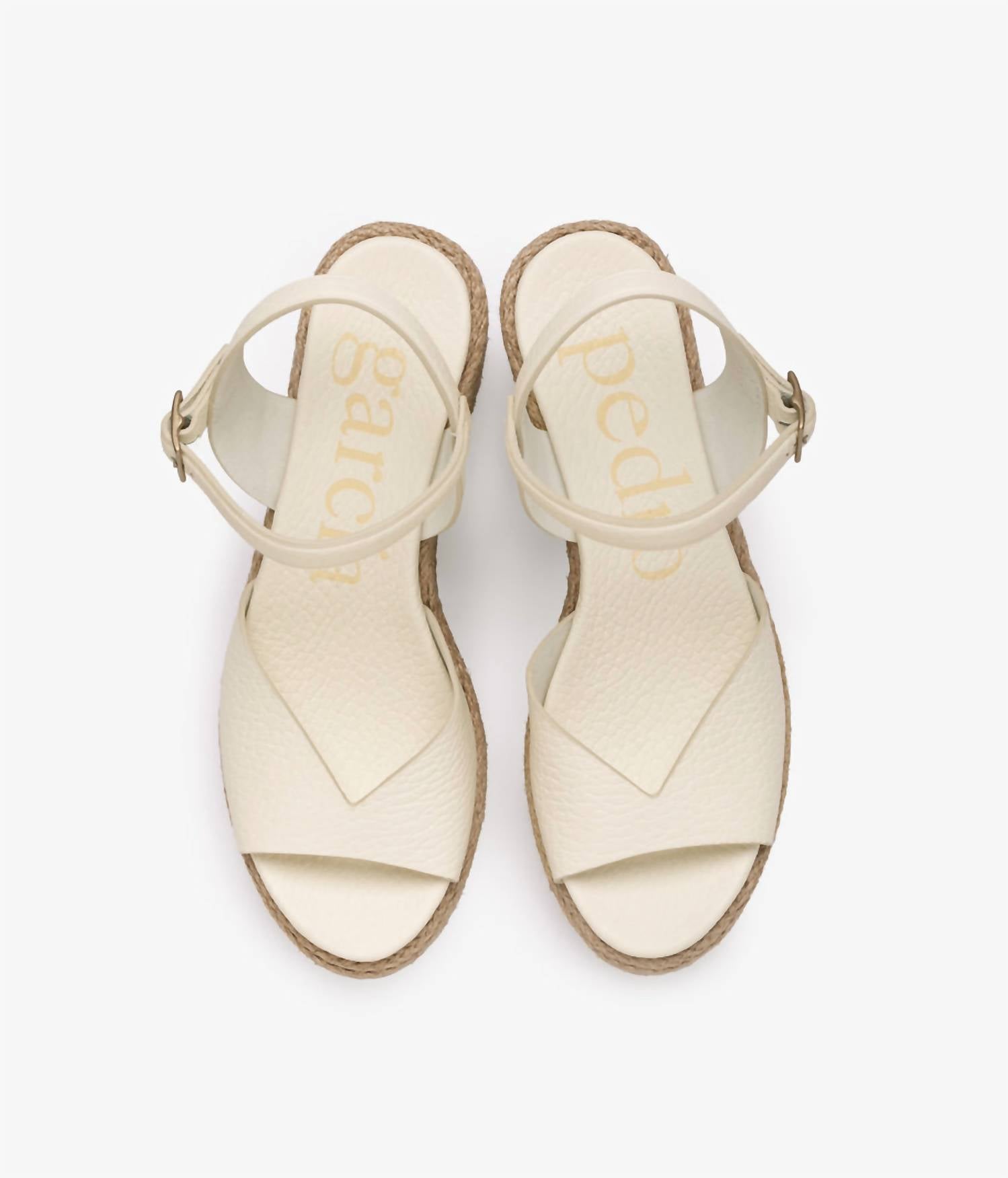 pedro garcia Women's Doina Heel in basmati - women's sandal - detail view