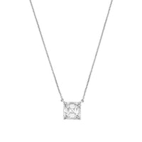 Diana M Jewels - 2.00 Cts Lab Grown Asscher Cut East West Diamond Pendant Necklace
