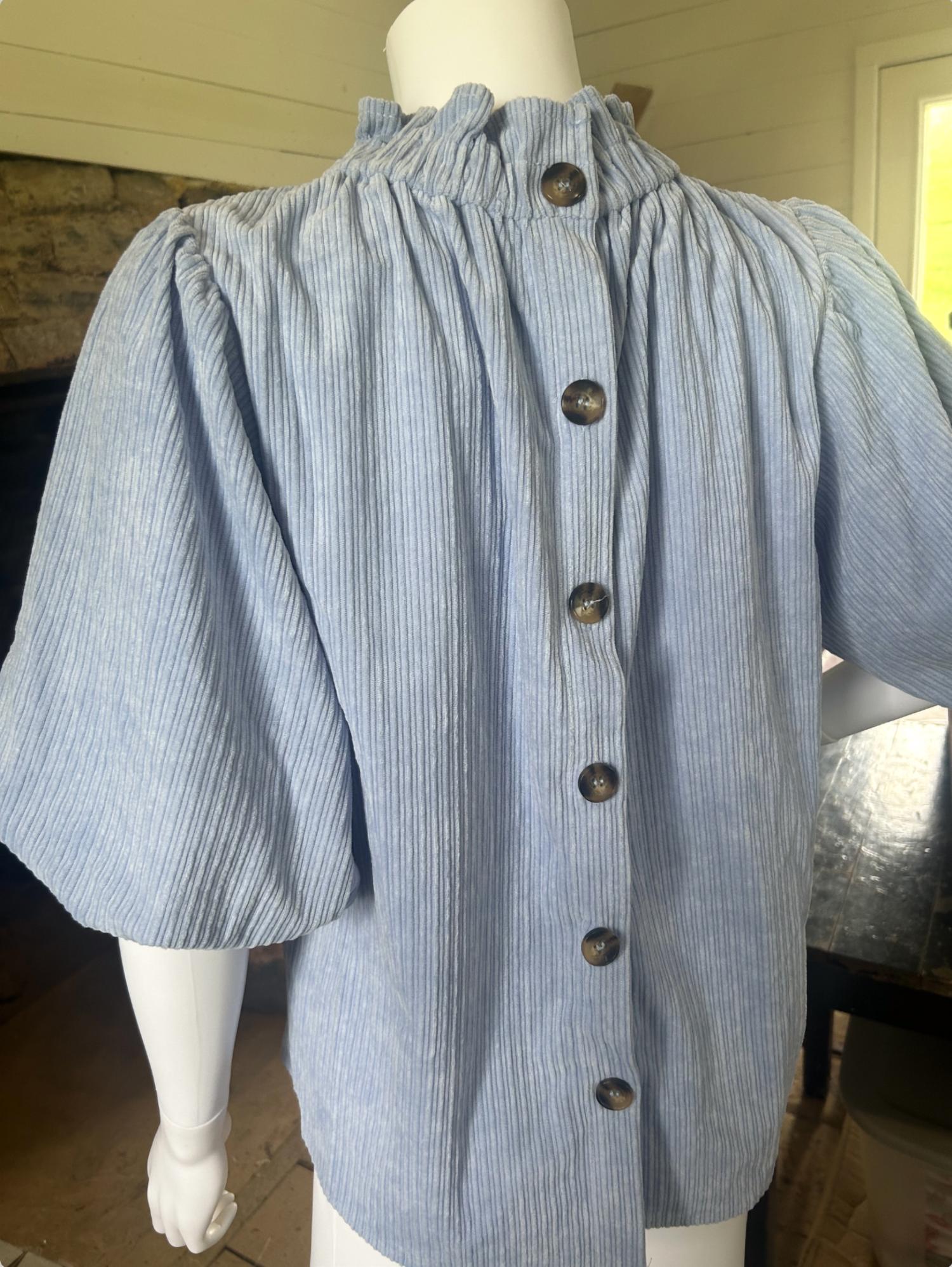 Thml - Women's Puff Sleeve Corduroy Top