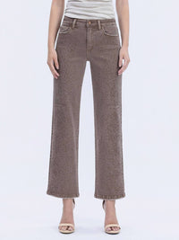 Vervet By Flying Monkey - Fudge High Rise Embellished Pants