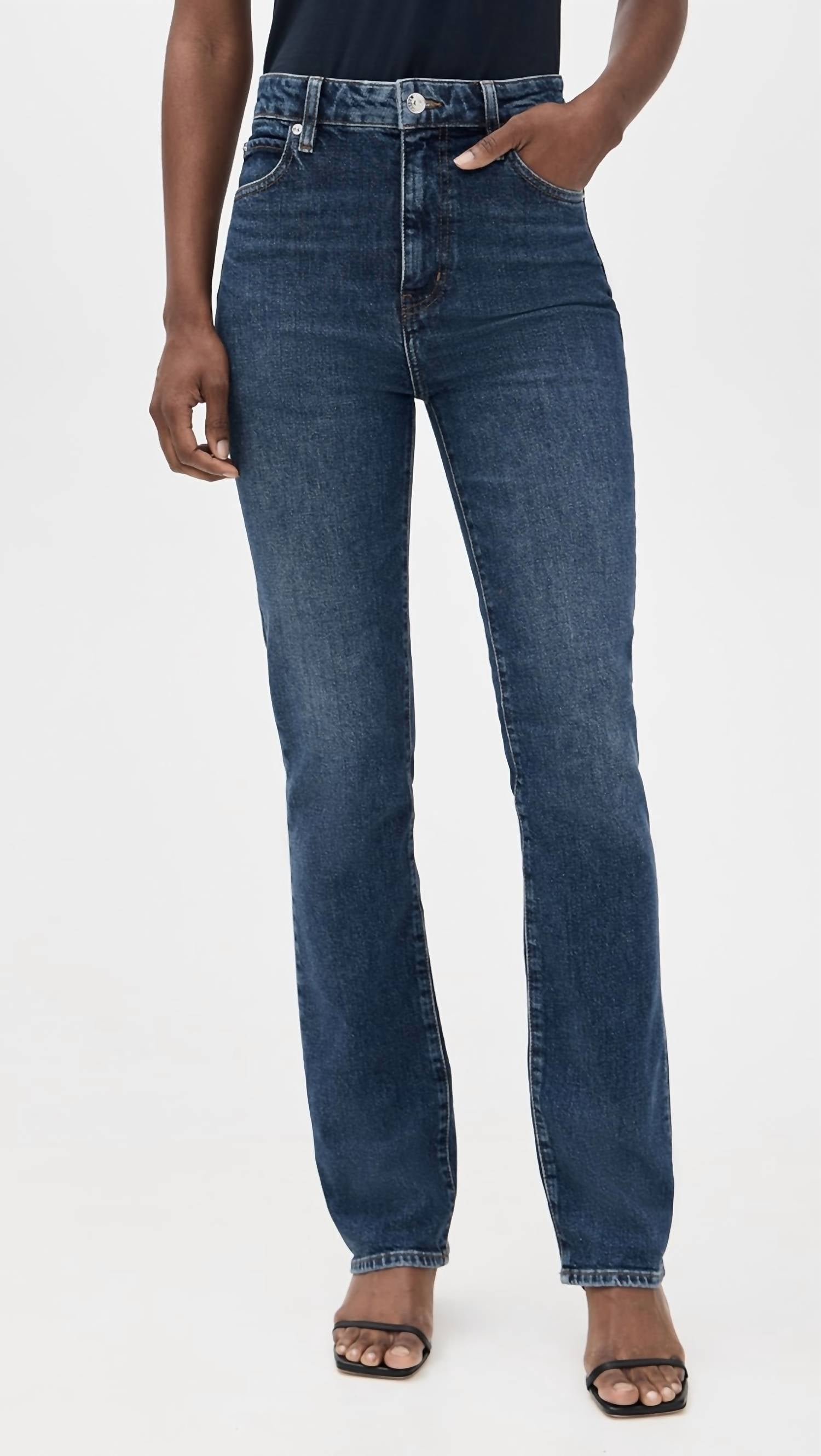 Frame - The Ruler High Rise Slim Straight Jeans