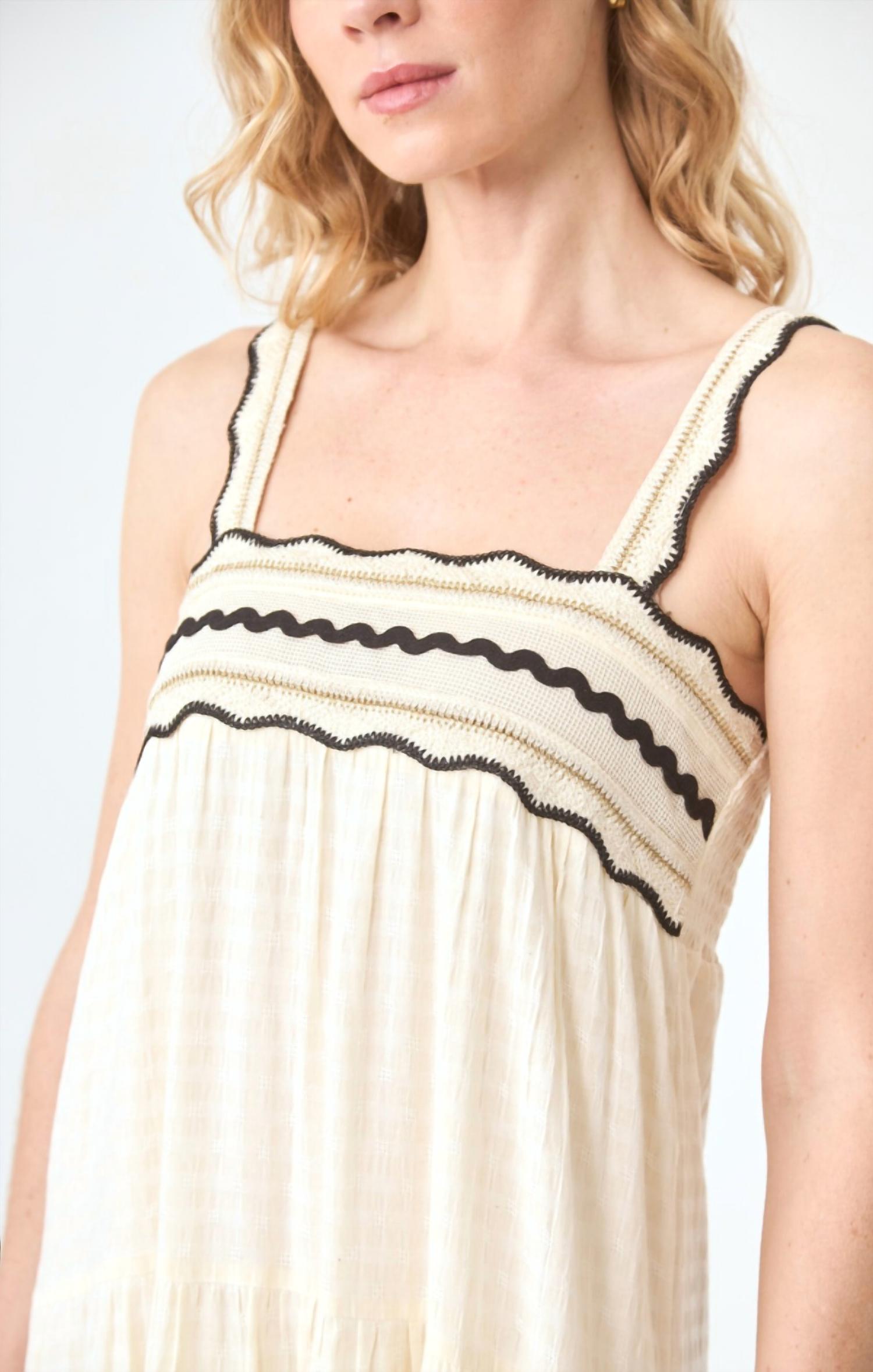 Mint Exclusives Nakara Dress in ivory - women's dress - view 5