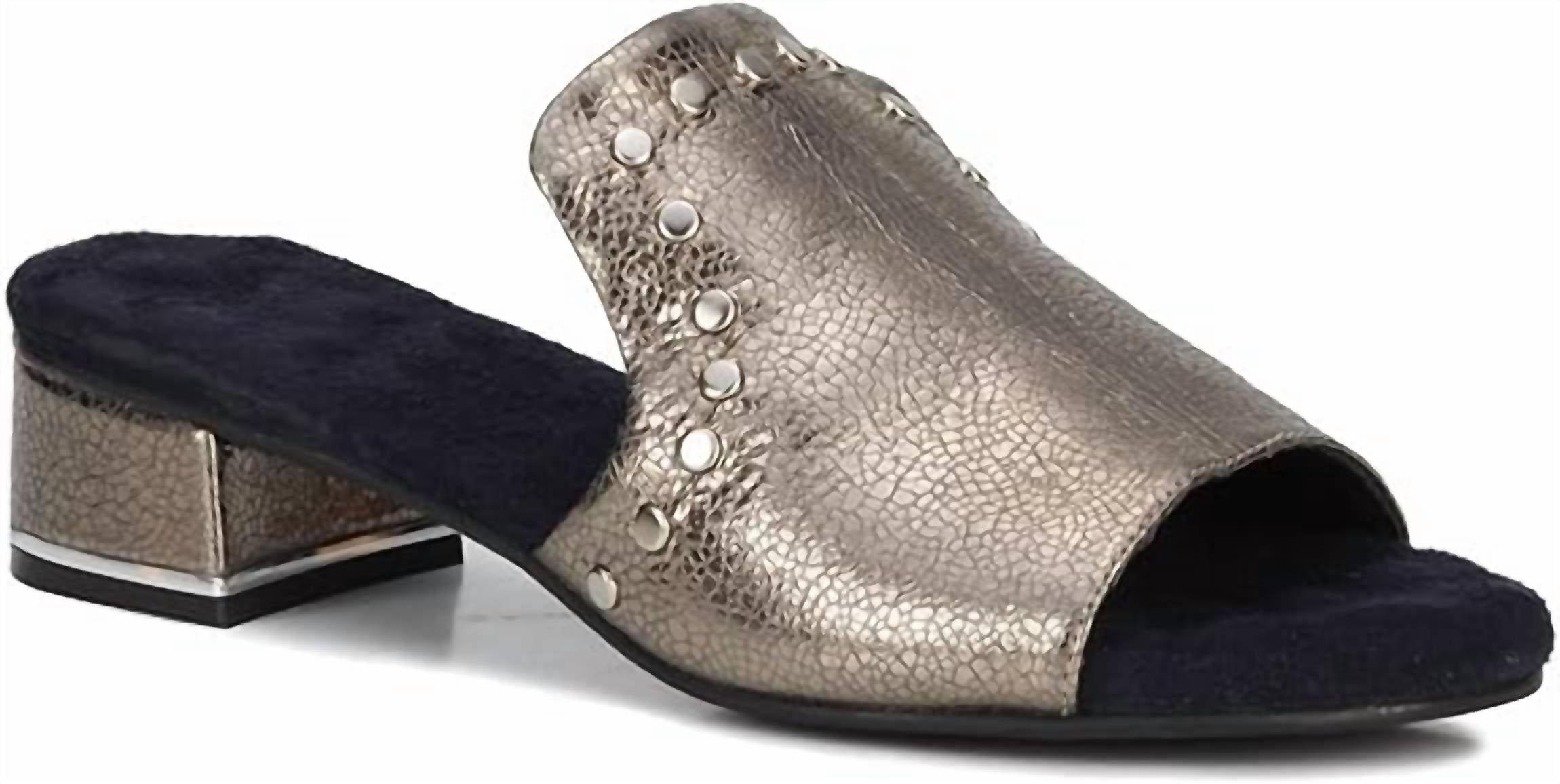 Ros Hommerson Women's Bizzy Slip-on Sandal in pewter - women's sandal