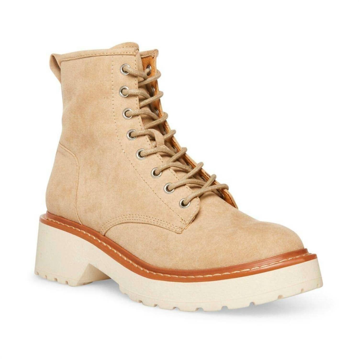 Madden Girl - Women's Grommets Platform Lace-up Combat Boots
