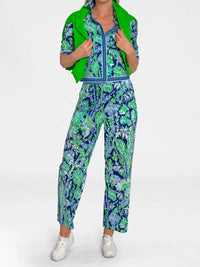GRETCHEN SCOTT Effortless Pants in vintage vines navy - women's pants