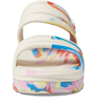 HUNTER Women's Bloom Algae Marble Adjustable Strap Sandals in shaded white - women's sandal - alternate view