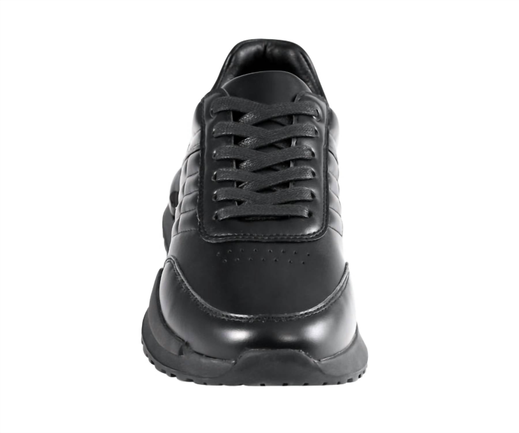Mazino Men's Huxley Casual Sneakers in black - men's sneaker - detail view