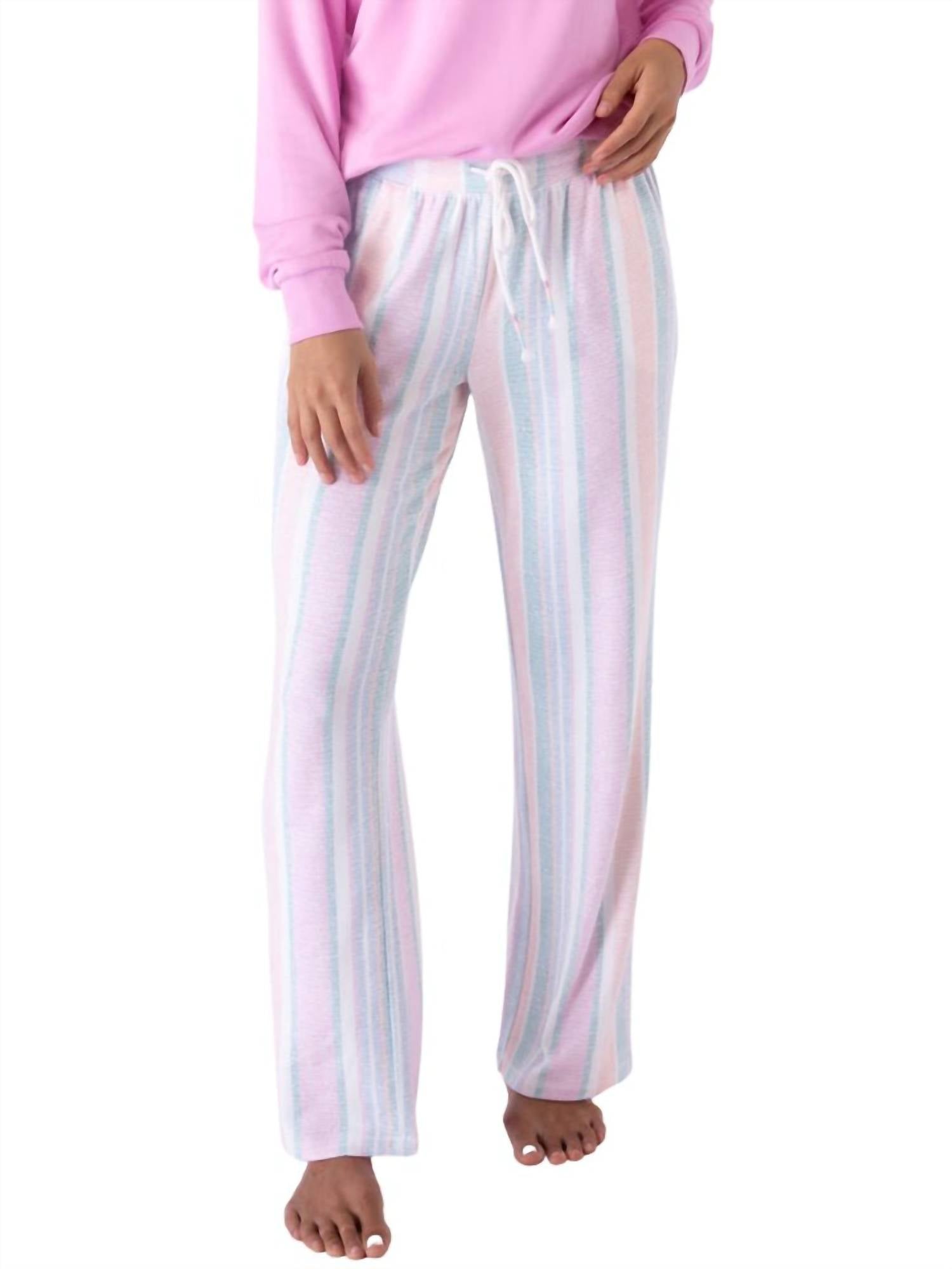 PJ Salvage Stripe Baja Babe Pant in ivory - women's pants
