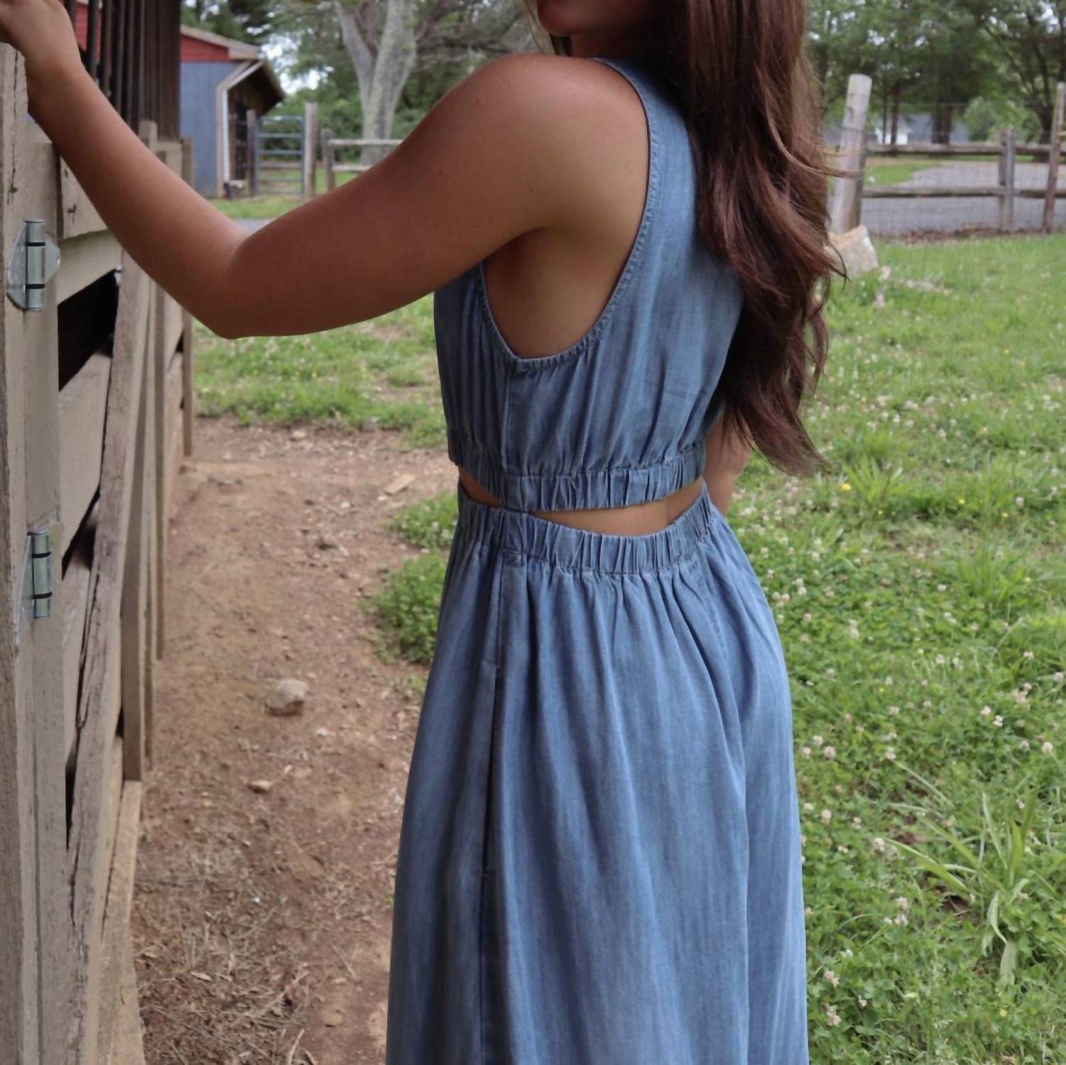 Elan - Lennon Denim Dress
