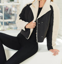 Thrive Societe - Teddy Mix Padded Jacket