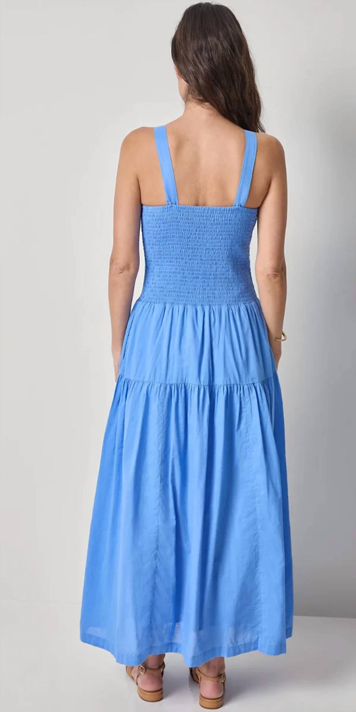 Lilla P - Smocked Bodice Midi Dress