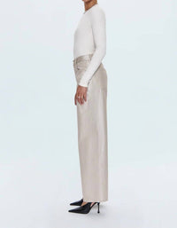 Pistola - Tate High-rise Bowed Wide-leg Jeans