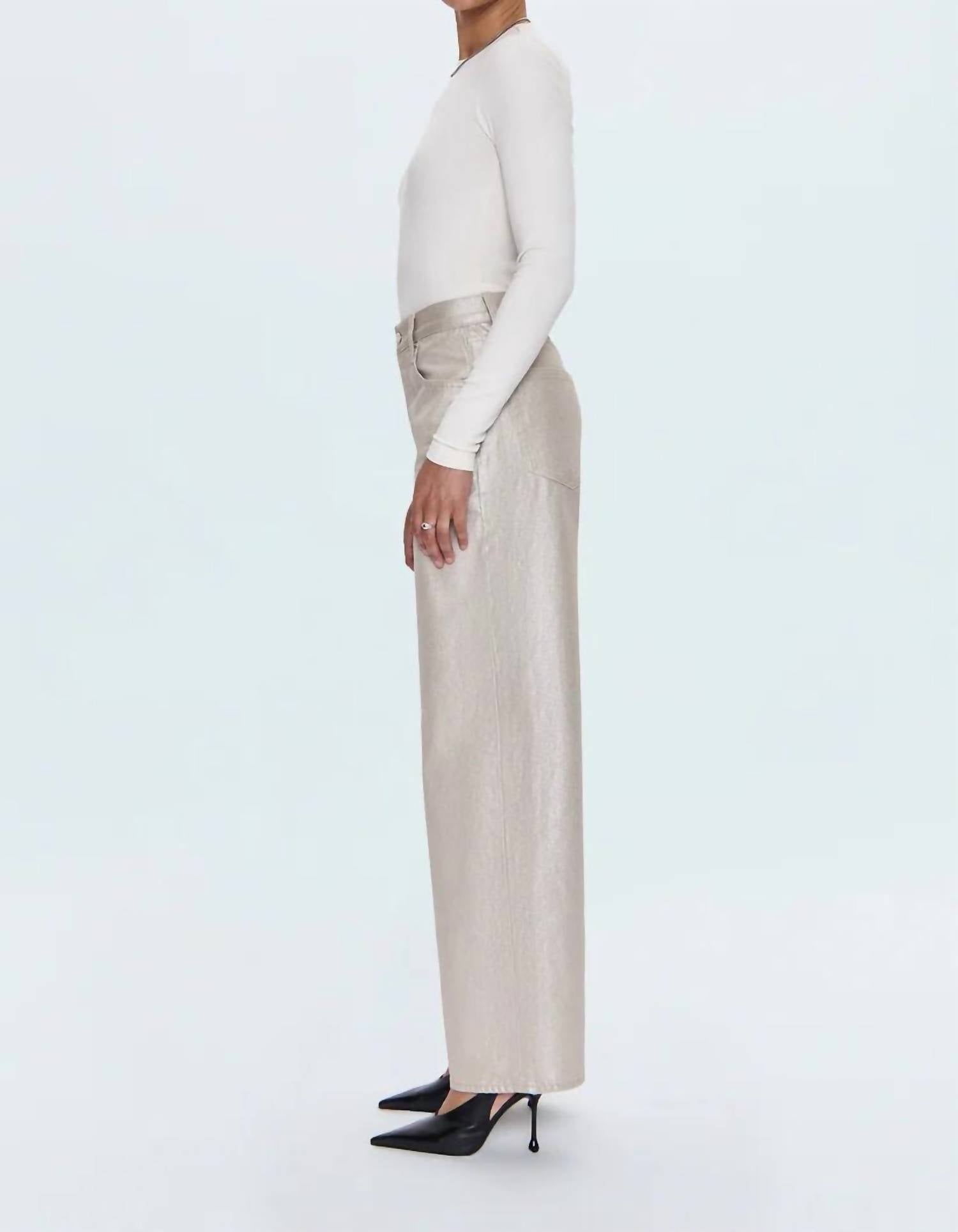 Pistola - Tate High-rise Bowed Wide-leg Jeans