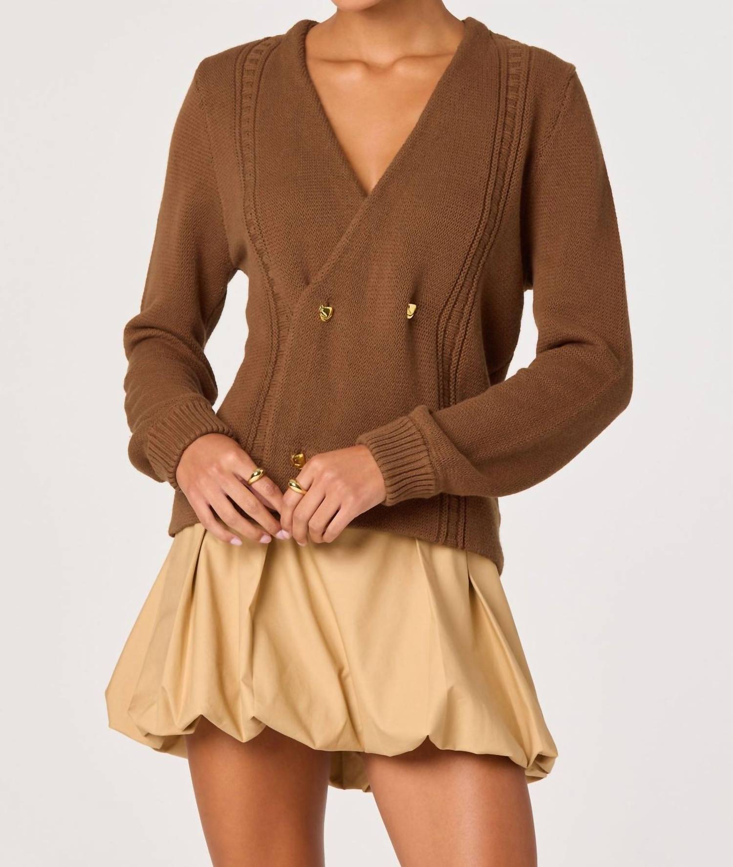 Astr - Merritt Double Breasted Cardigan